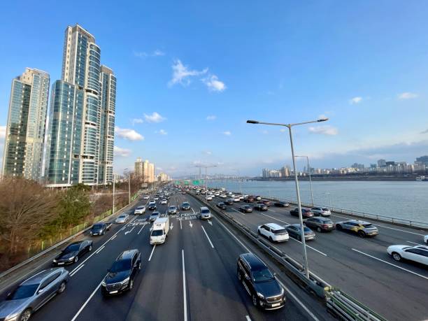 istock Seoul Han River and the Riverside Highway 2052815471