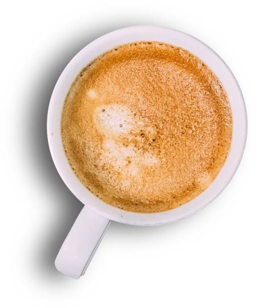 istock Top up view various coffee simply mug isolated on plain background. 2052817577