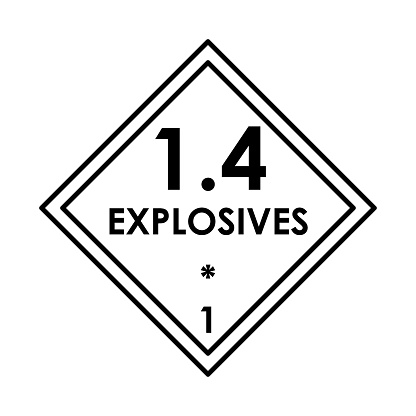Live Explosive Label Color Explosives Color Element Hazardous Material Stock Illustration ...