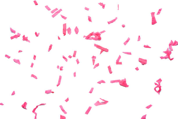 istock Pink confetti confetti on white or transparent background. 2052884419