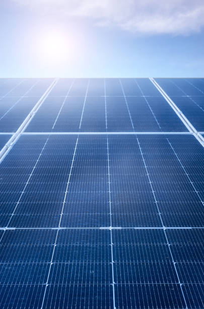 istock Photovoltaic modules on a sunny day, selective focus. 2052913222