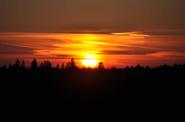 istock Beautiful sunsets during the autumn season 2052965087