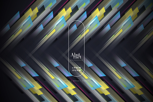 Abstract dark vector background with stripes, can be used for cover design, poster and advertising stock illustration