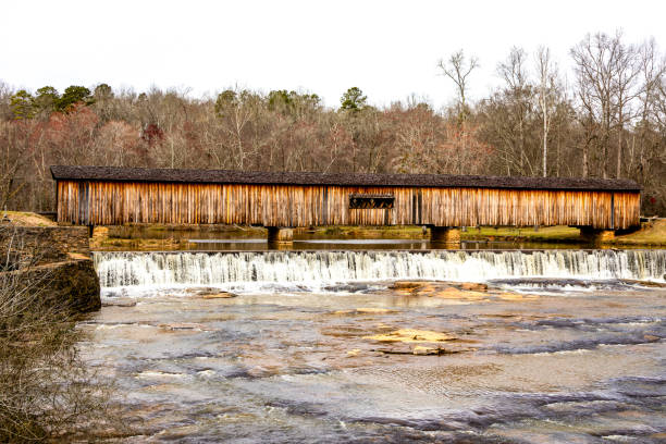 istock Covered Bridge at Watson Mill State Park in Comer Georgia 2053095807
