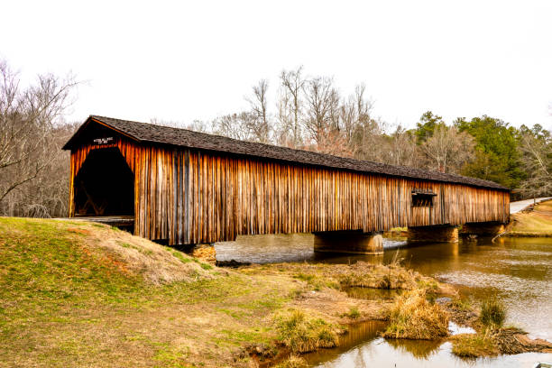istock Covered Bridge at Watson Mill State Park in Comer Georgia 2053095811