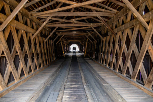 istock Inside Covered Bridge at Watson Mill State Park in Comer Georgia 2053096371