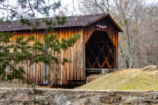 istock Covered Bridge at Watson Mill State Park in Comer Georgia 2053097450