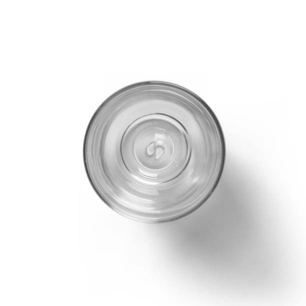 istock Close up view drinking glass isolated on white. 2053106121