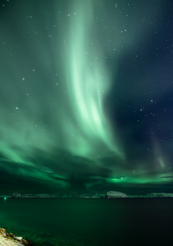 Northern lights from Northern Norway.\nHammerfest - Troms og Finnmark.