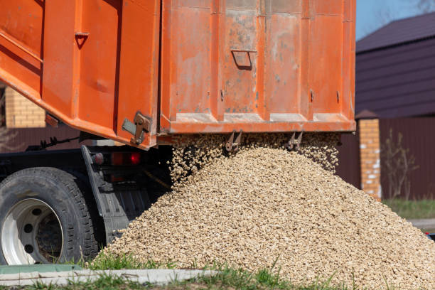 istock Truck pours rubble on the ground. 2053133303