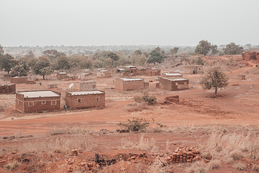 Farmers' houses in Burkina Faso