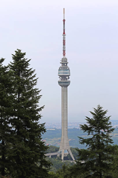 Belgrade, Serbia - August 08, 2016: New TV Tower Avala Landmark Near Capital City.