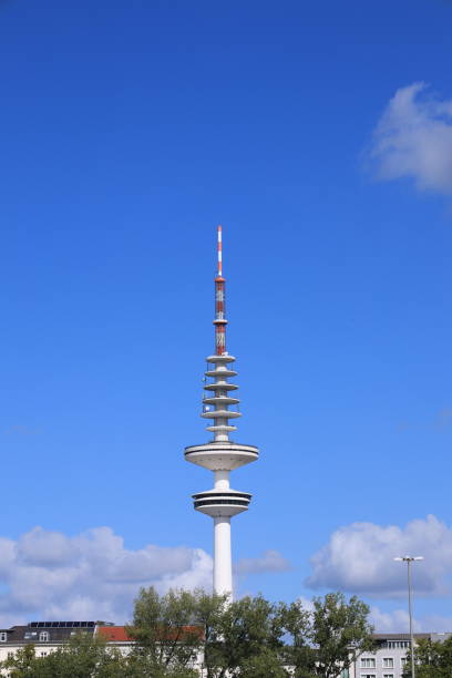 Hamburg's St. Michael church and television tower