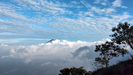 Cloudscape at Phu Chi Fa View Point in Chiang Rai Province, Thailand.