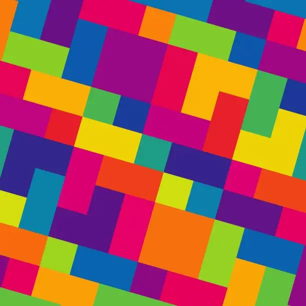 Photo of Bright abstract pixel pattern