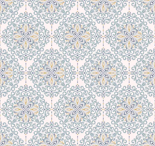 Vector illustration of Seamless pattern in Eastern style