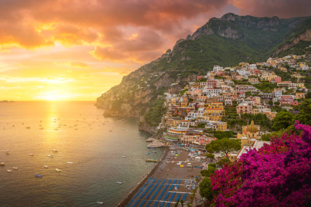 istock Landscape with Positano town, Italy 2053206966