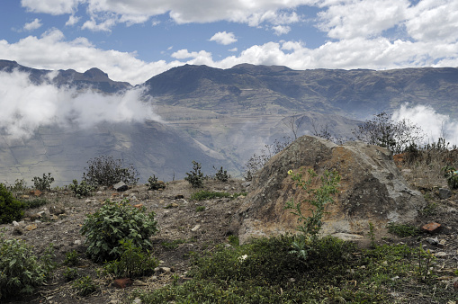 Andes mountains near Alausi, near Banos, Baños, Ecuador