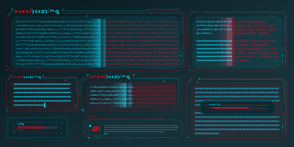 Infographic Text Vector Elements For Scifi Interface Stock Illustration ...