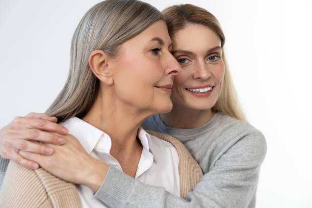 istock Mother and daughter looking contented and feeling good together 2053359940