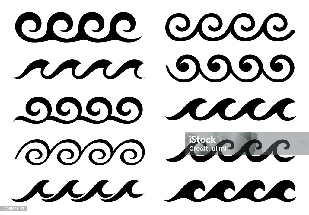 Mod Wave Vector Waves Stock Illustration - Download Image Now - Abstract, At The Edge ...