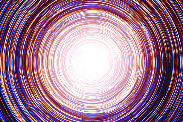 Cosmos space planet abstraction. Purple vortex spiral.