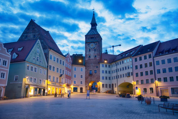Hauptplatz is the main square in Landsberg am Lech, southwest Bavaria, Germany