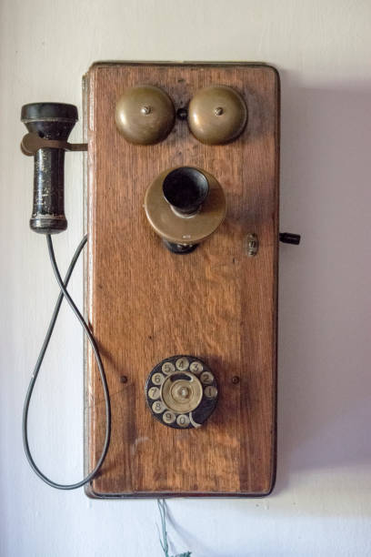 istock Closeup of an old telephone 2053671029
