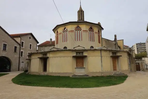 The Madeleine Chapel, seen from the outside, town of Bourg en Bresse, Ain department, France