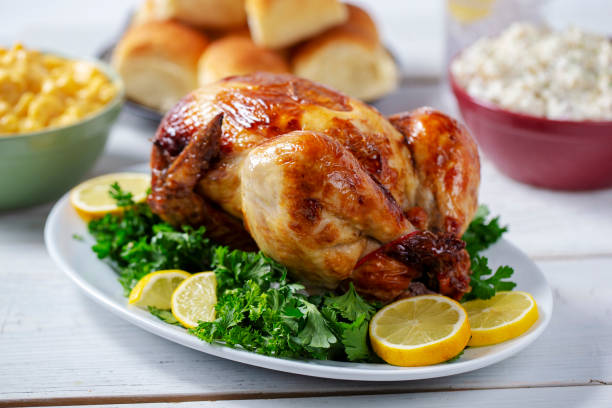 로티세리 치킨 레몬 - chicken rotisserie barbecue grill roast chicken 뉴스 사진 이미지