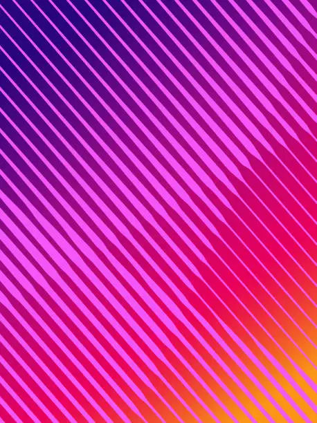 Vector illustration of Background with diagonal Lines and geometric shapes