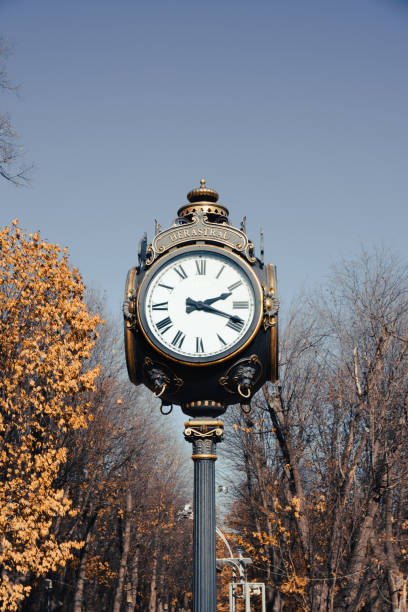 istock An old clock on the street in Bucharest, Romania 2053924483