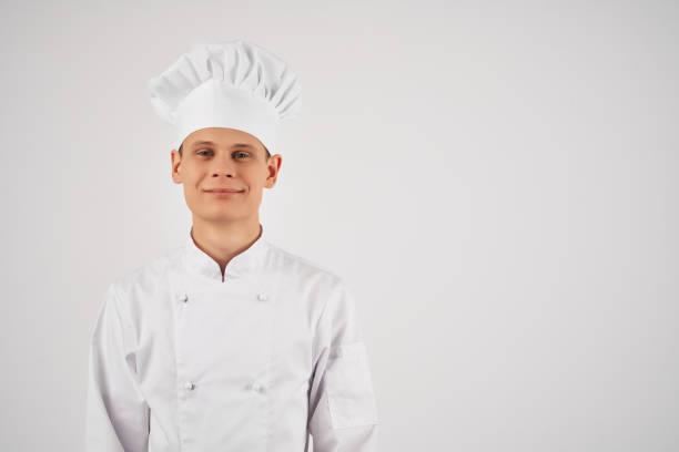 istock Cheerful male chef restaurant work staff cooking 2054003849