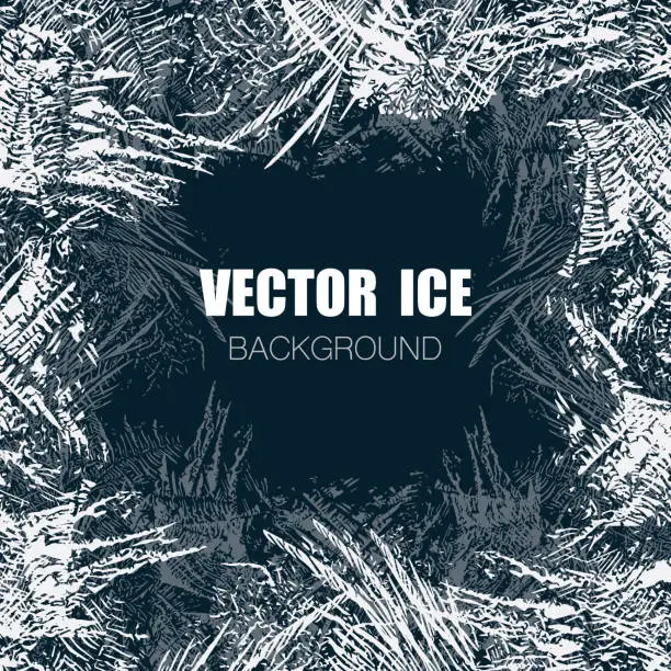 Vector illustration of Ice pattern background