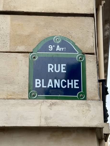 istock Paris street sign: Rue Blanche. 9th arrondissement Paris, France 2054039106