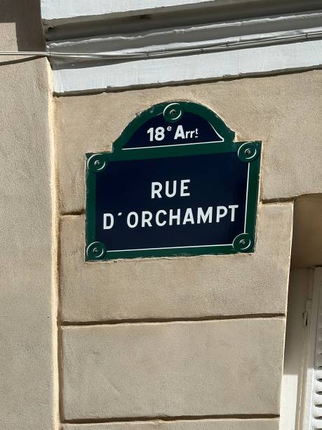 istock Paris street sign: Rue d' Orchampt. 18th arrondissement Paris, France 2054046443