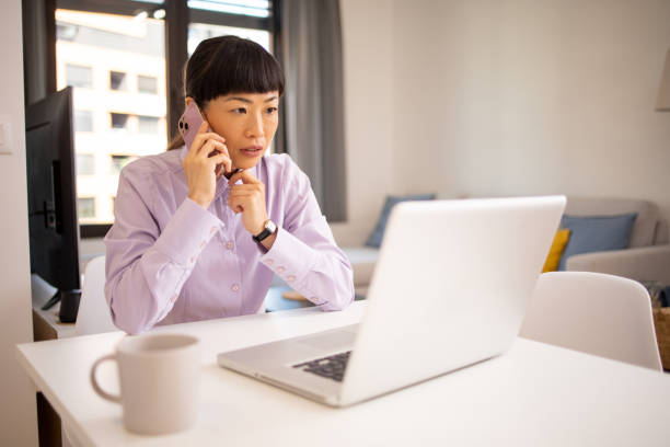 istock Young entrepreneur is working from home 2054100315