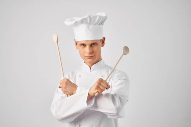 istock male chef uniform kitchen supplies professional work staff 2054197771