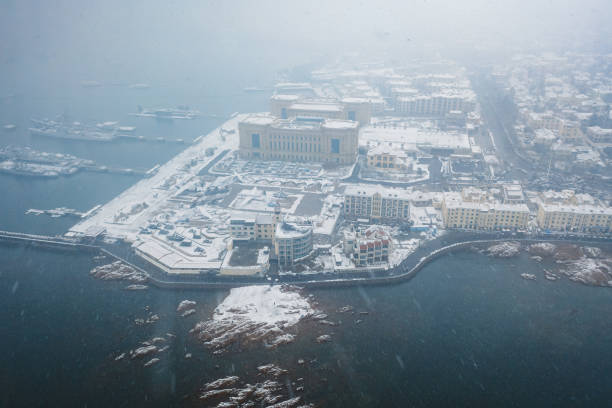 istock QingDao city snowing 2054224320