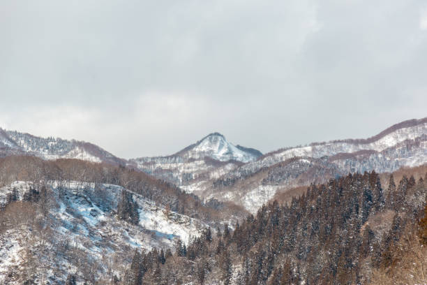 istock Vast countryside natural landscape covered in snow 2054300348