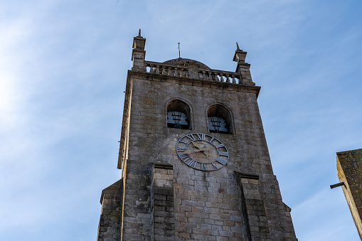 Citta Alta, Bergamo Italy old stone tower in old towm city sight seeing spot for traveller