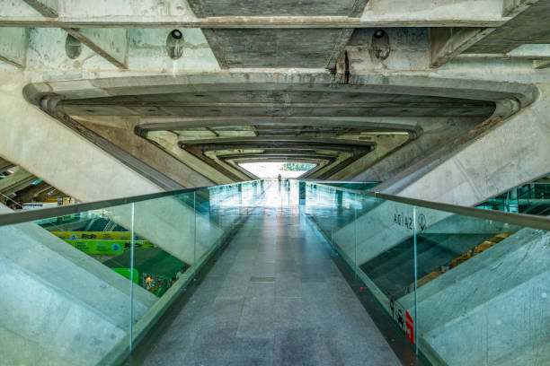 Lisboa Oriente railway station modern architecture, Portugal