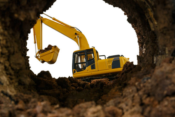 istock Crawler excavator in the construction site. 2054385715