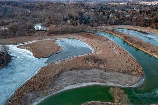 Braided River Bed on the Cunningham River, Somerset Island, Nunavut, Canada, Canadian Arctic,