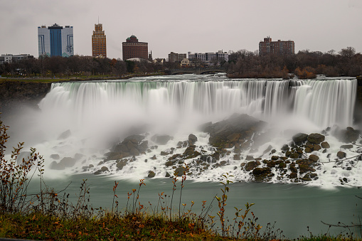 A shot of the American Falls. Shot with and ND 10 filter to capture the silky flow of the water