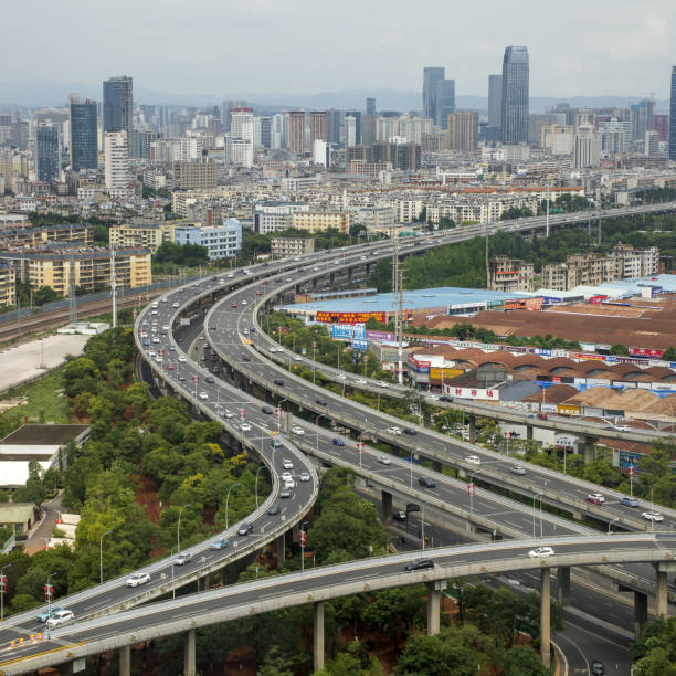 Kunming Urban Overpass stock photo