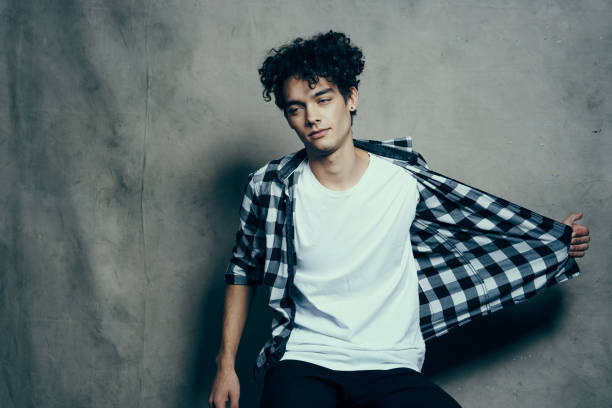 istock kinky guy plaid shirts fun cropped view studio 2054599843