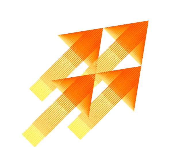 Vector illustration of Abstract Arrows Background