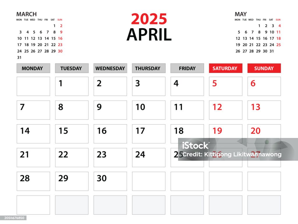 Template Kalender 2025 April 2025 Tahun Template Perencana Perencana Template Kalender 2025 April 2025 Tahun Template Perencana Perencana