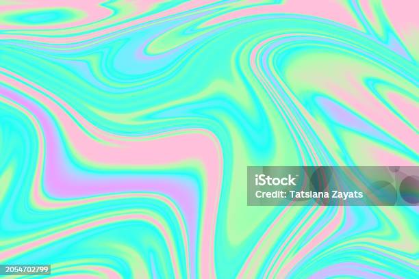 Liquidity Color Background Iridescent Abstract Liquidity Background Smooth Waves Vibrant Rainbow ...